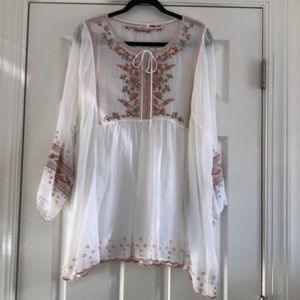 NWT Johnny Was Embroidered Tunic Size XXL